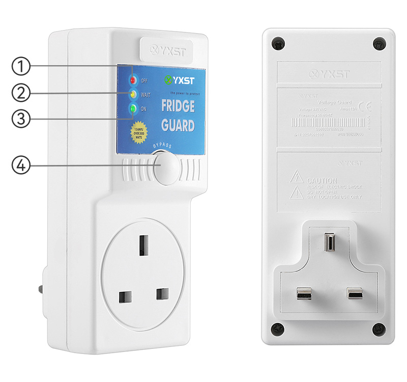Instruções de utilização do protetor de frigorífico 9800B