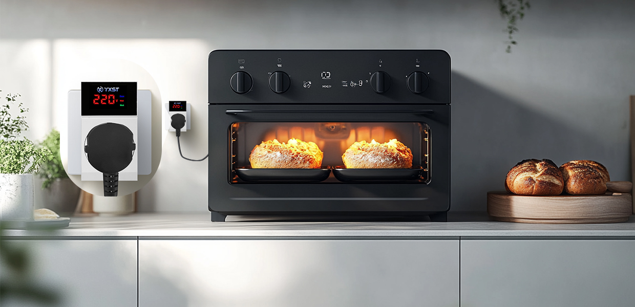 Protector de tensión con pantalla digital para hornos microondas K03UKD