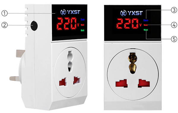 K03UKD Digital Display Voltage Protector For Microwave Ovens Instruction