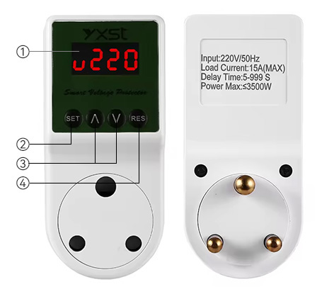 K10SAD South Africa Plug Voltage Protector