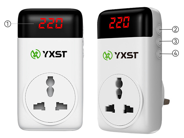 K16D Adjustable Over/Voltage Space Heater Voltage Protector Instruction